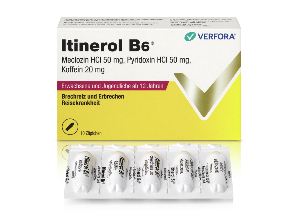 ITINEROL Supp Erw Blist 10 Stk<br>10 Stück, Blister, Zäpfchen