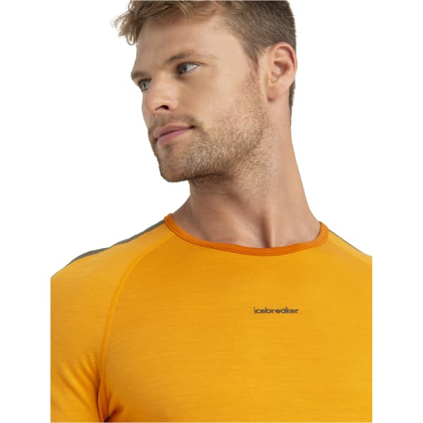 T-shirt thermique ICEBREAKER M MER 200 SONEBULA LS CREWE EARTH/SOLAR/LODEN/CB