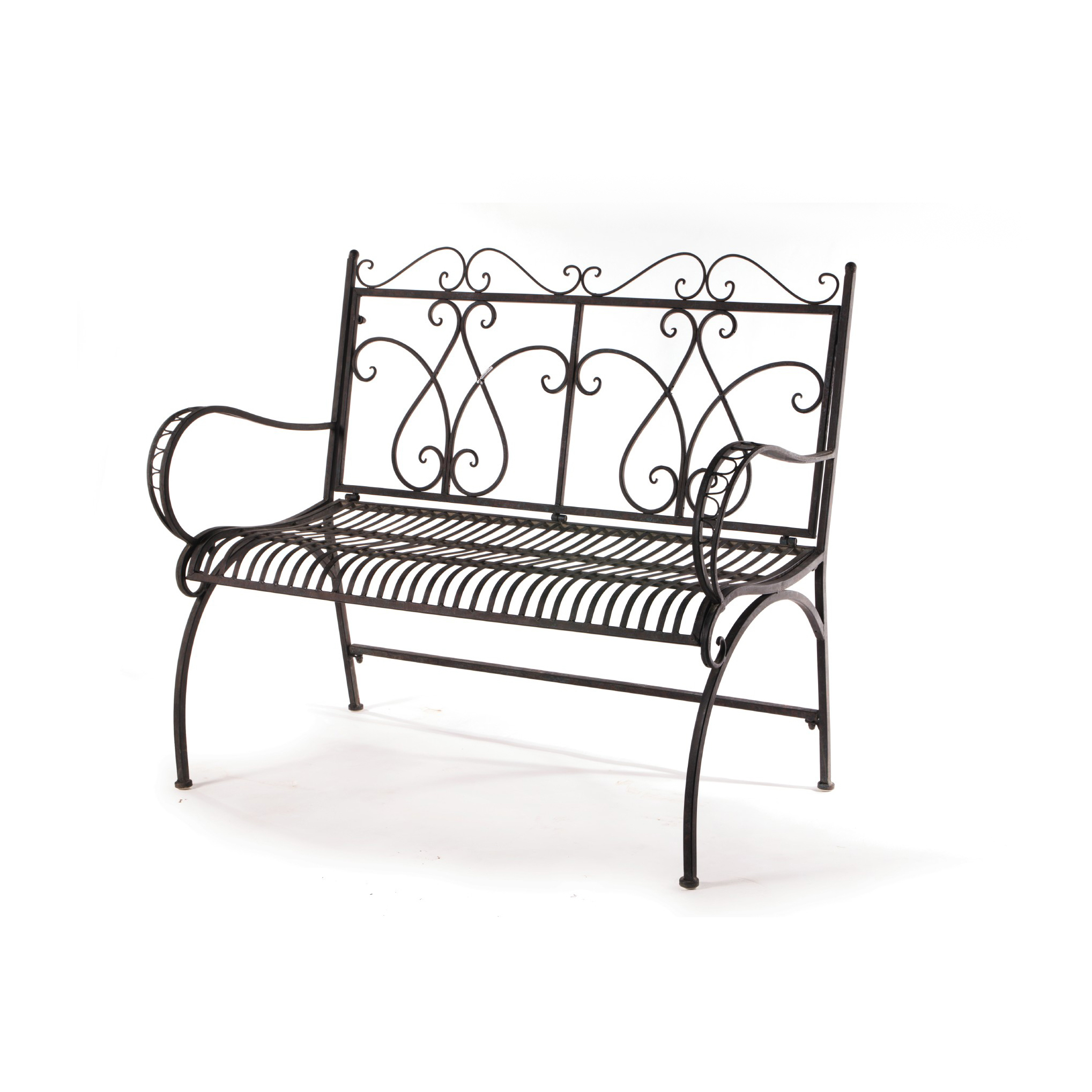 Metallbank 'René', antik-braun, L 109 cm, B 57  cm, H 94 cm günstig bestellen