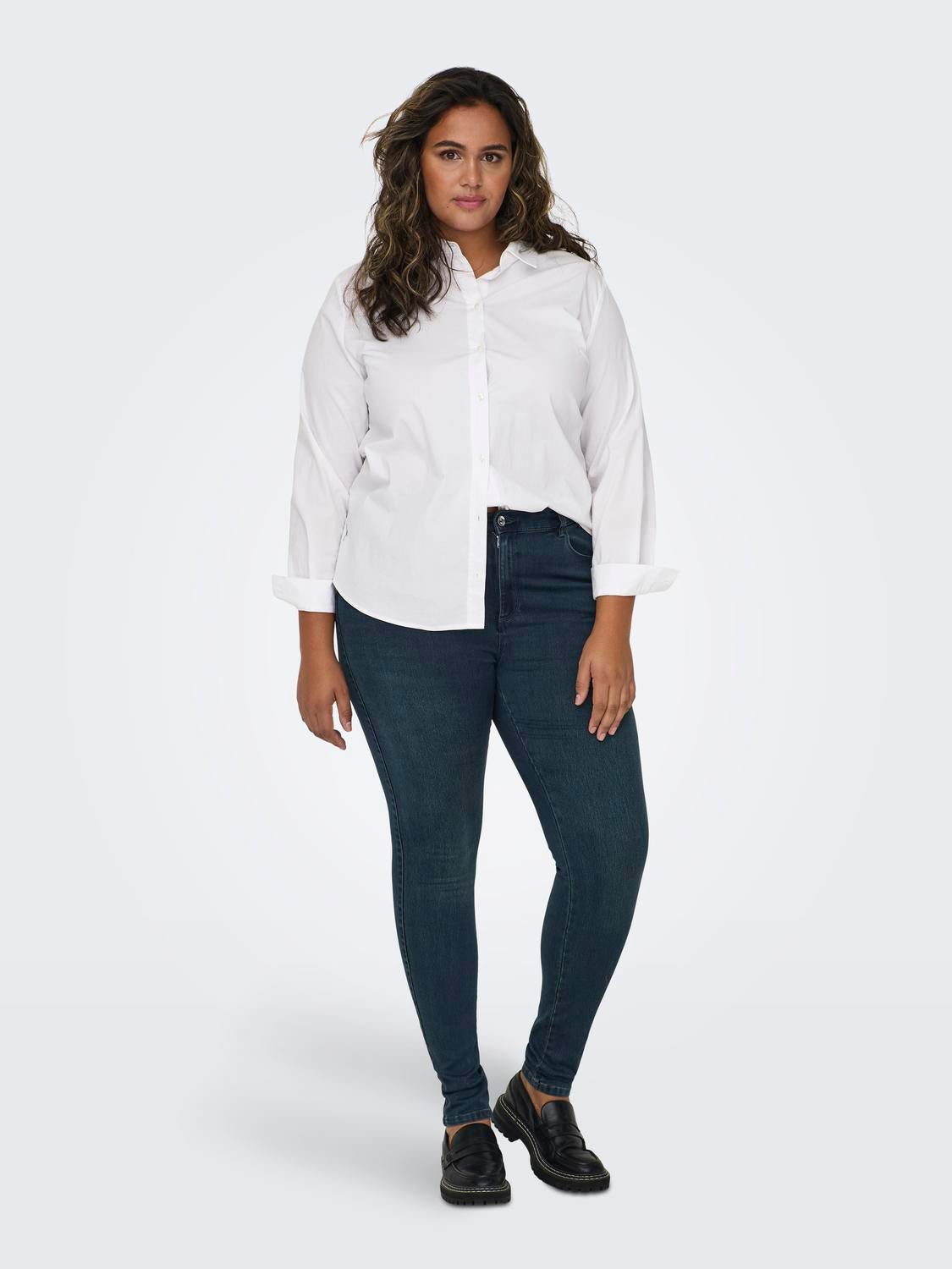 CARAUGUSTA Hohe Taille Skinny Fit Jeans Blue Black Denim