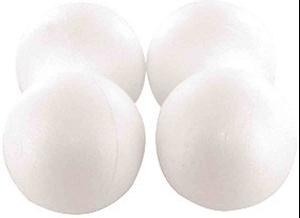 BOULE POLYSTYRENE 7CM X4 PIECES