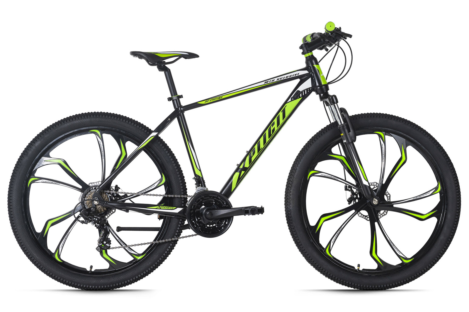 KS Cycling Mountainbike HARDTAIL 27,5'' XPLICIT - schwarz-grün - 51 cm RH
