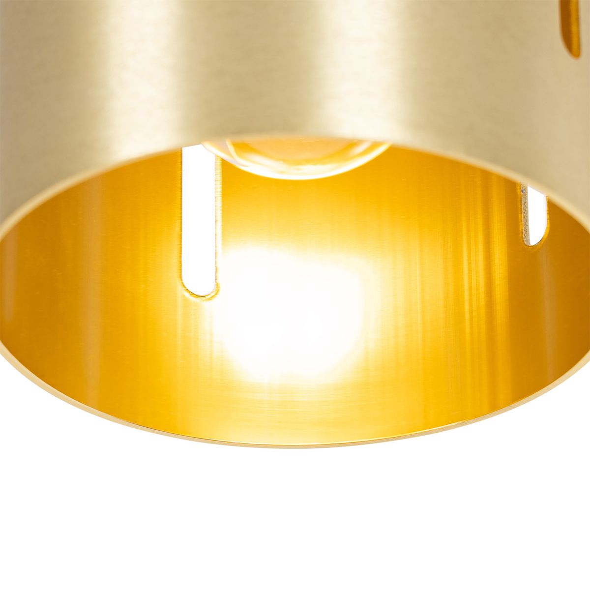 Design plafondlamp goud met lichteffect - Yana