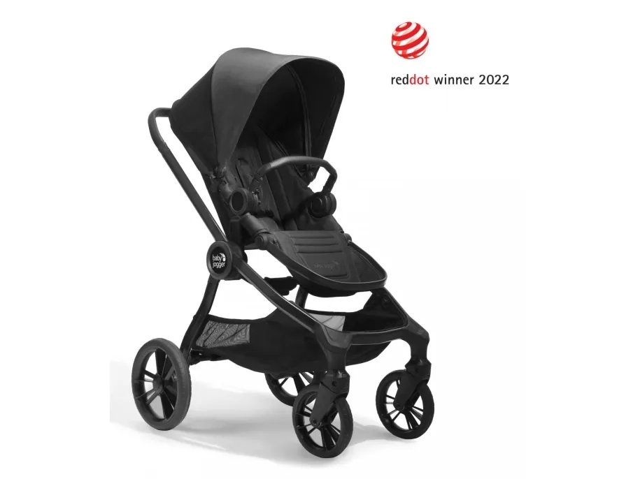 Baby Jogger City sights, Baldakin, Traditionel barnevogn, Ethvert køn, Solidt hjul, Sammenfoldelig, Sort