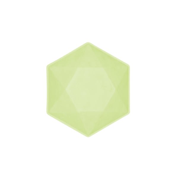 Groene Schaaltjes Zeshoekig 15,8cm 6st