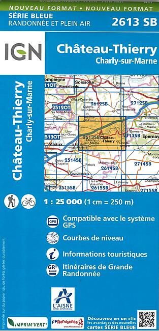 IGN - 2613 SB CHATEAU THIERRY 1 25 000