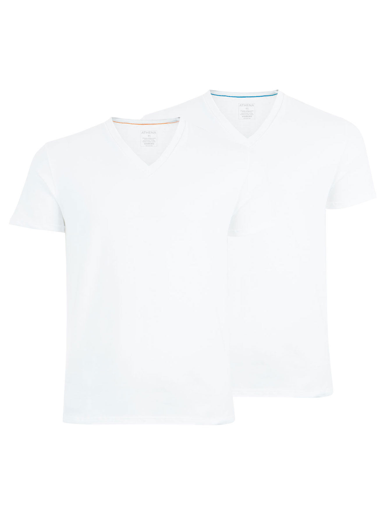 Lot 2 tee-shirts col V homme Easy Color