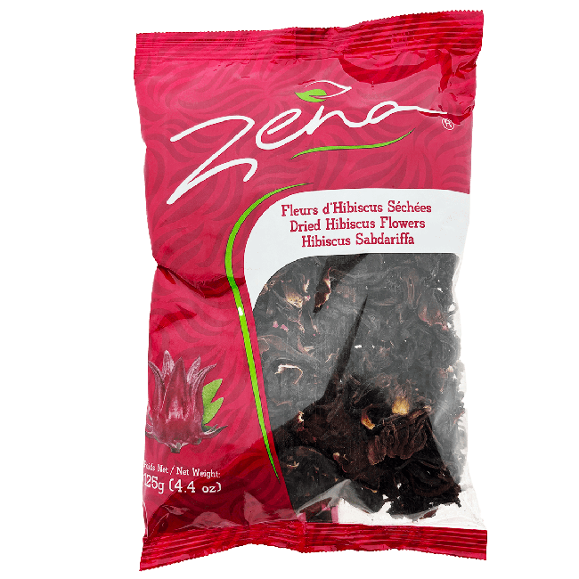 Zena Gedroogde Rode Hibiscusbloemen 125g