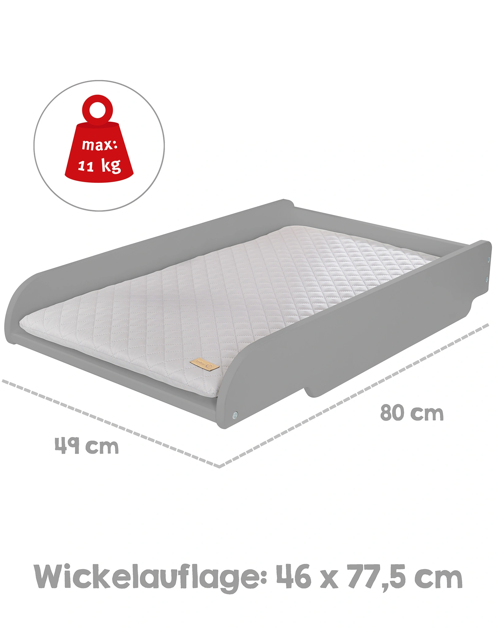 Wickelplatte ROBA STYLE (Farbe: taupe)