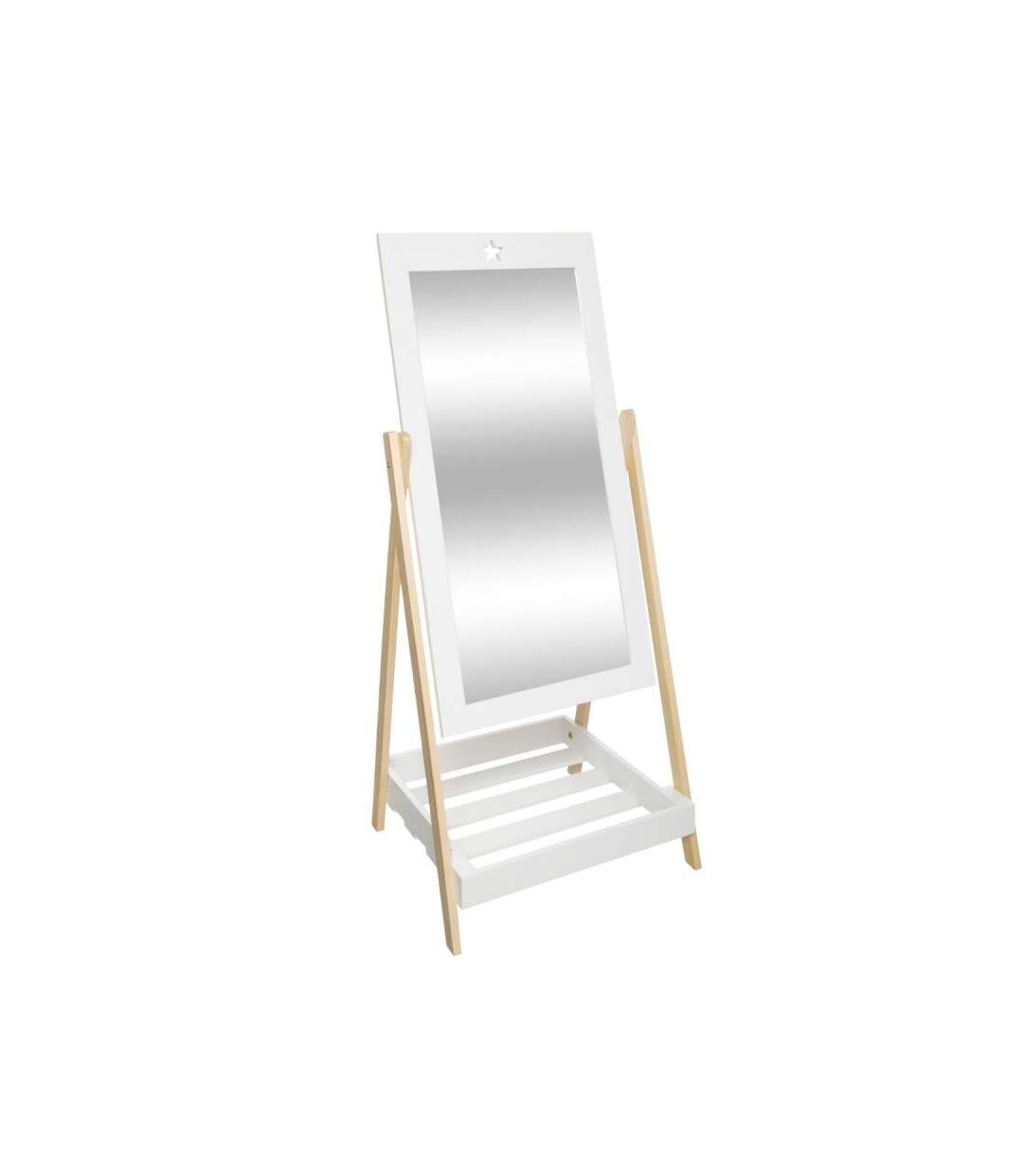 Miroir & Tablette Enfant A Poser 102cm Blanc