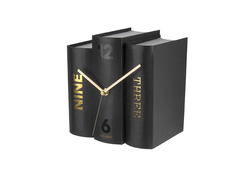 Table Clock Book KA5628 Grey