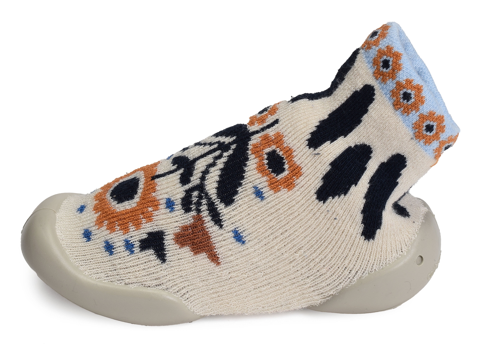 Folk flower blanc