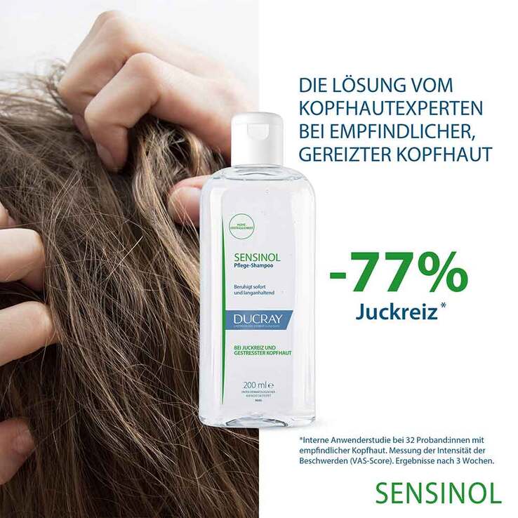 Ducray Sensinol Pflege-Shampoo bei Juckreiz, 200 ml