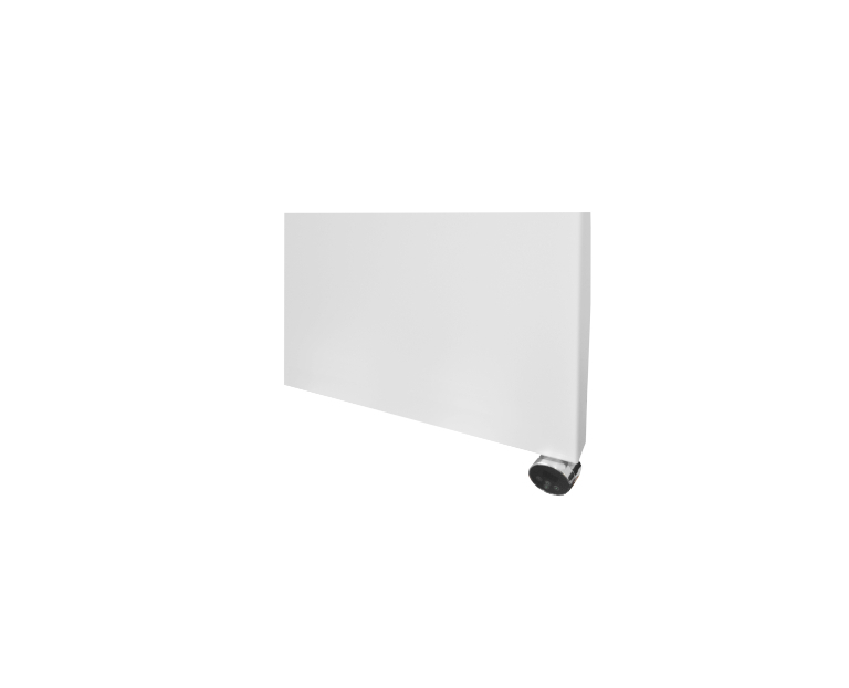 Sanicare Denso elektrische radiator 40x180cm wit mat met thermostaat chroom rechtsonder