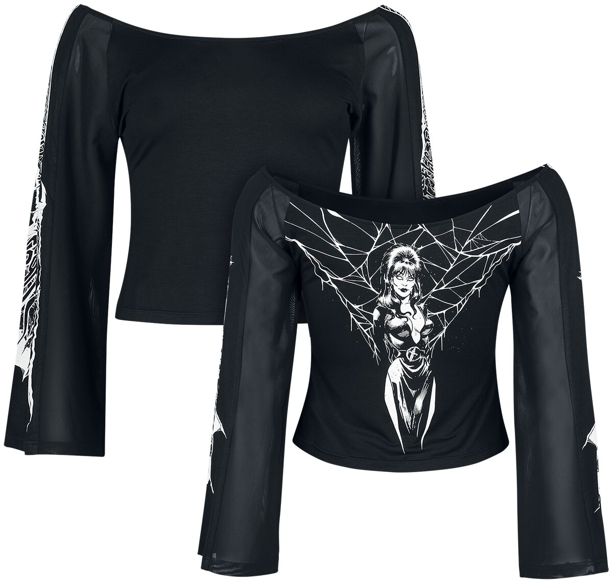 Gothicana X Elvira - Haut manches longues | Gothicana by EMP T-shirt manches longues