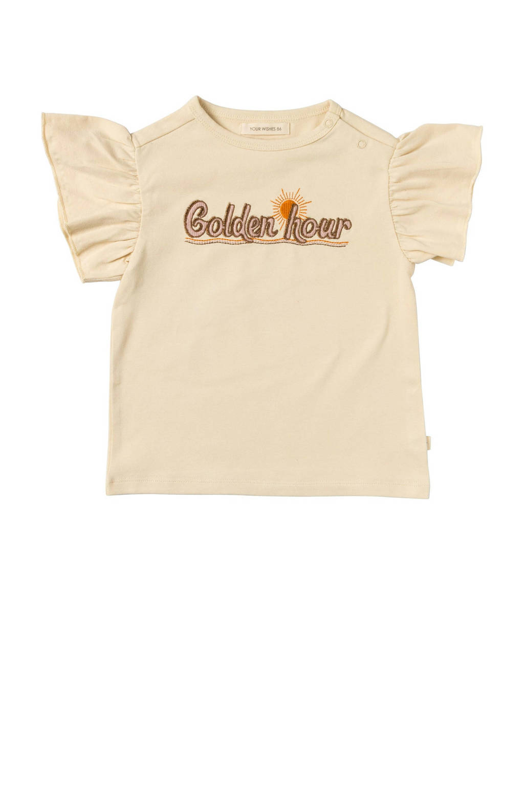 Your Wishes T-shirt Jazz met tekst offwhite