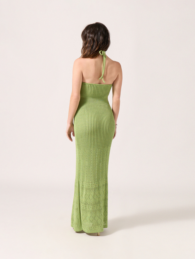 Robe longue en maille