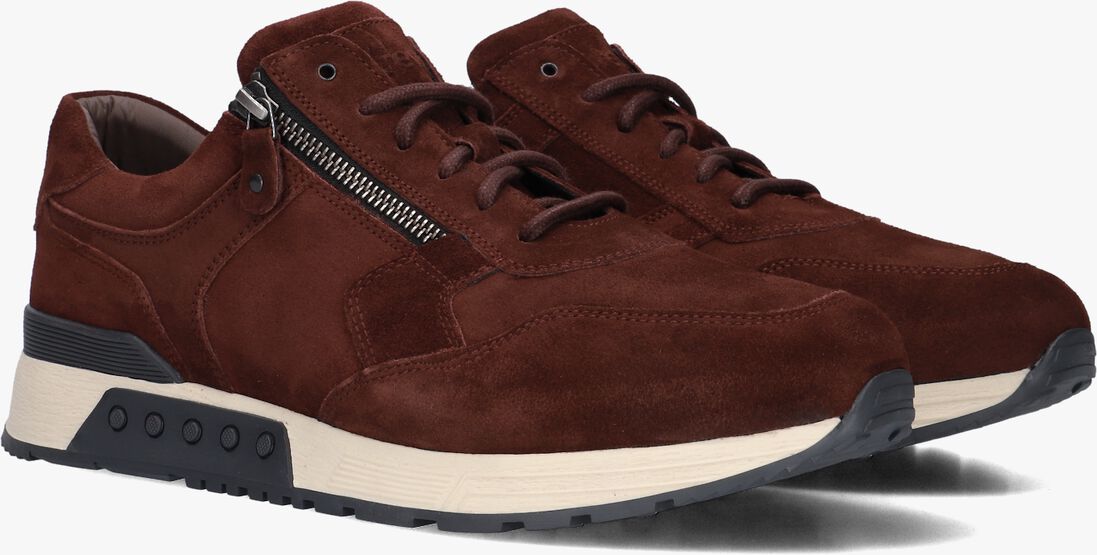 bruine greve lage sneakers haarlem k