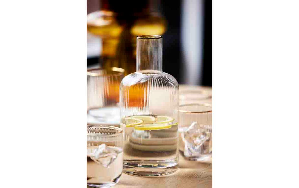 Trinkglas Palermo Gold 4 Stück, 35 clGläser mit feinem Goldrand