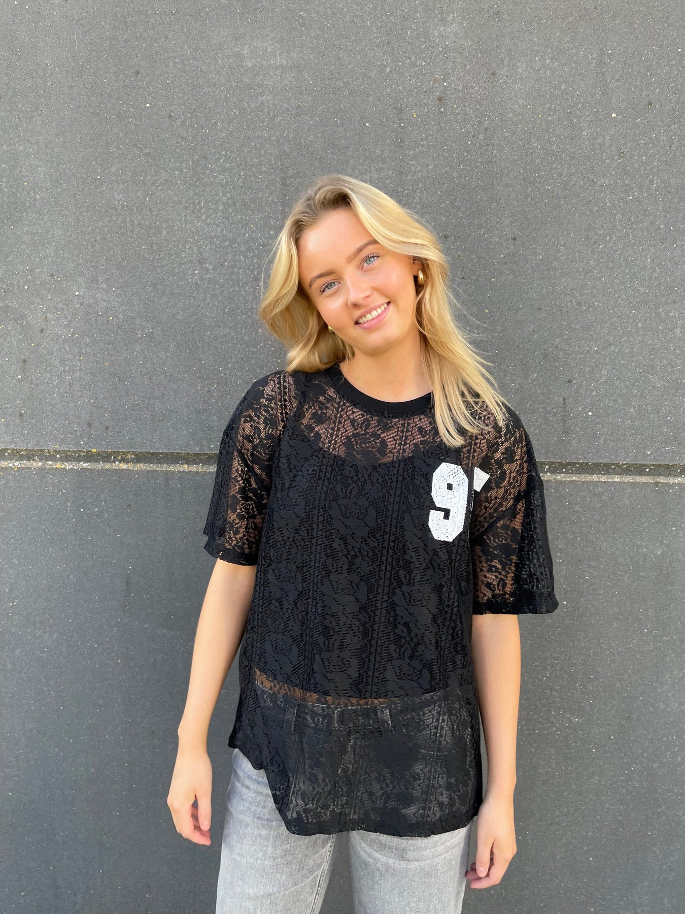 Sisters Point Lace-Tee 011 black cream