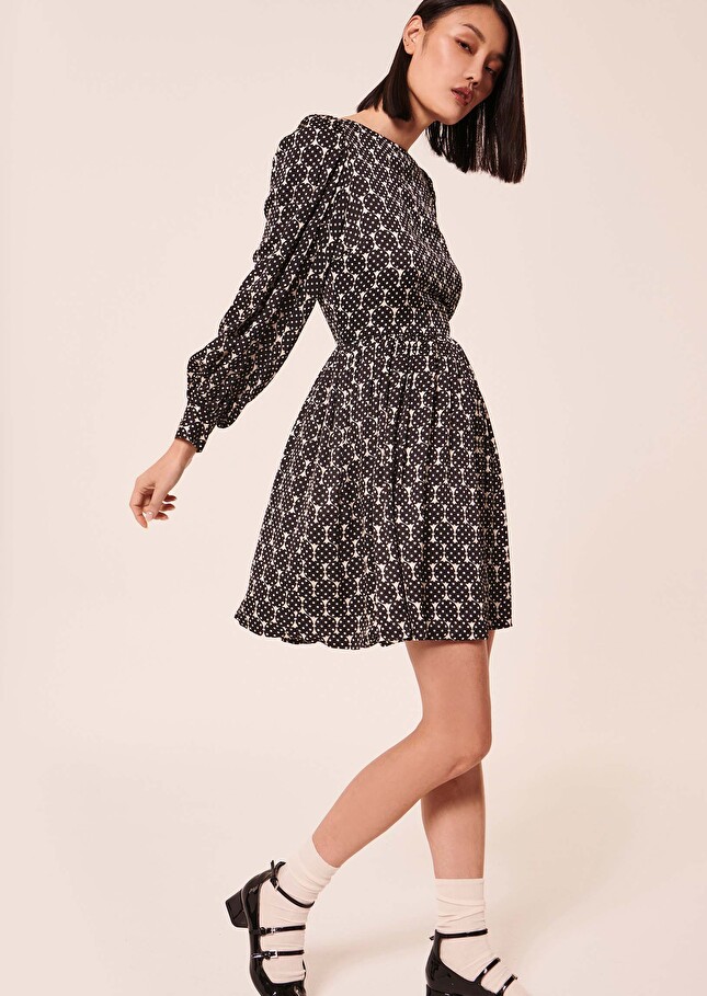 Robe Roiécrue imprimée petits pois