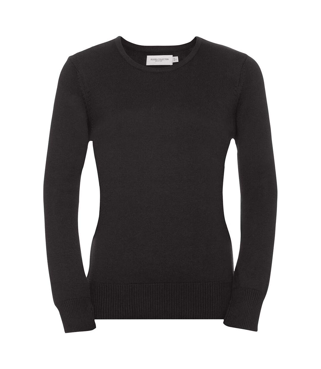 Russell - Pull col V COLLECTION - Femme (Gris foncé chiné) - UTBC1011