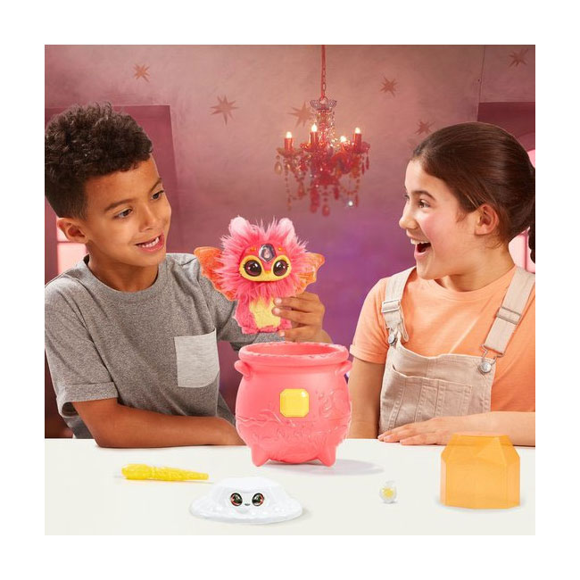 Magic Mixies Magical Gem Suprise Magische Ketel Vuur - Maak je Mixie Plushie
