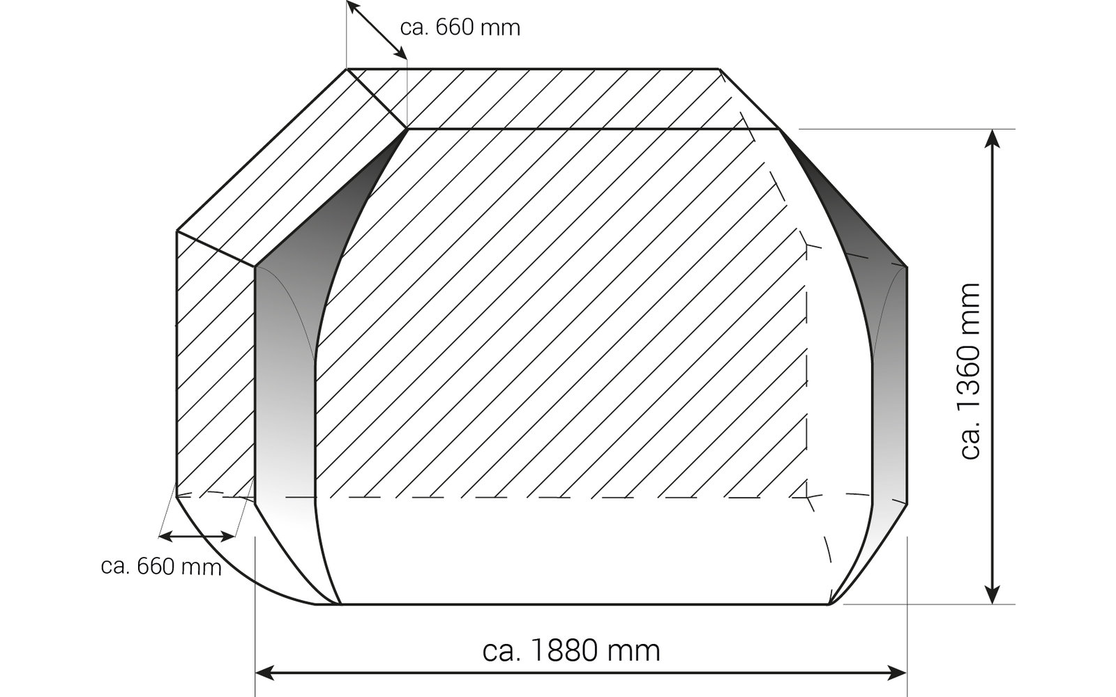 Hindermann Basic Zwoo 3 Fahrradschutzhülle für 3 Fahrräder