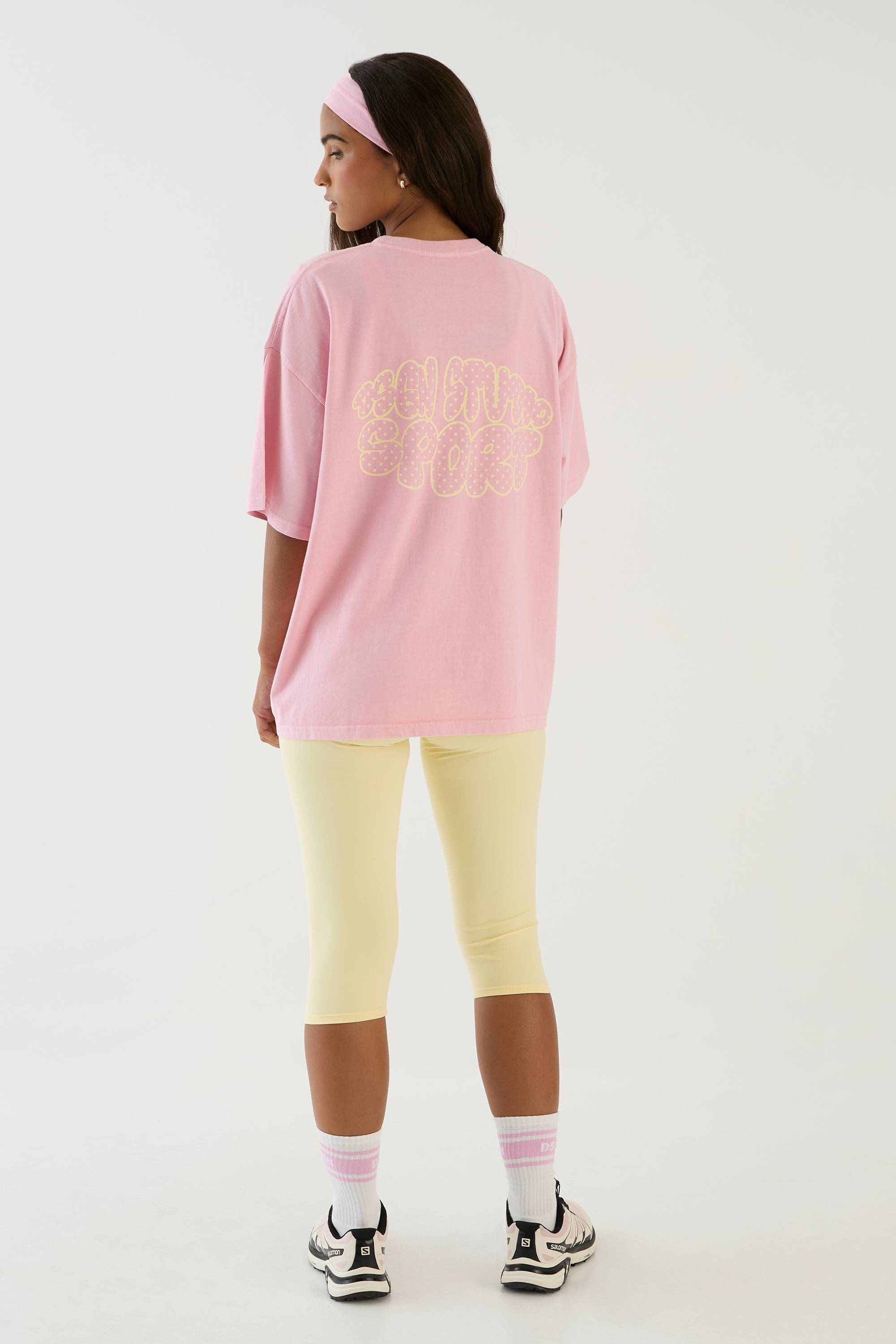 T-shirt Oversize Délavé À Imprimé Pois Bulles Dsgn Studio