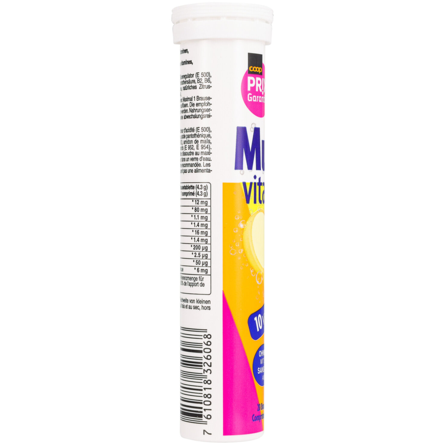 Prix Garantie Vitamine Brausetabletten Zitrone 20 Stück