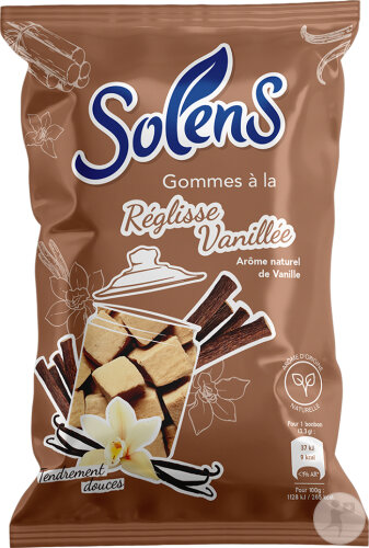 Solens Gommes Réglisse Vanillée 100g