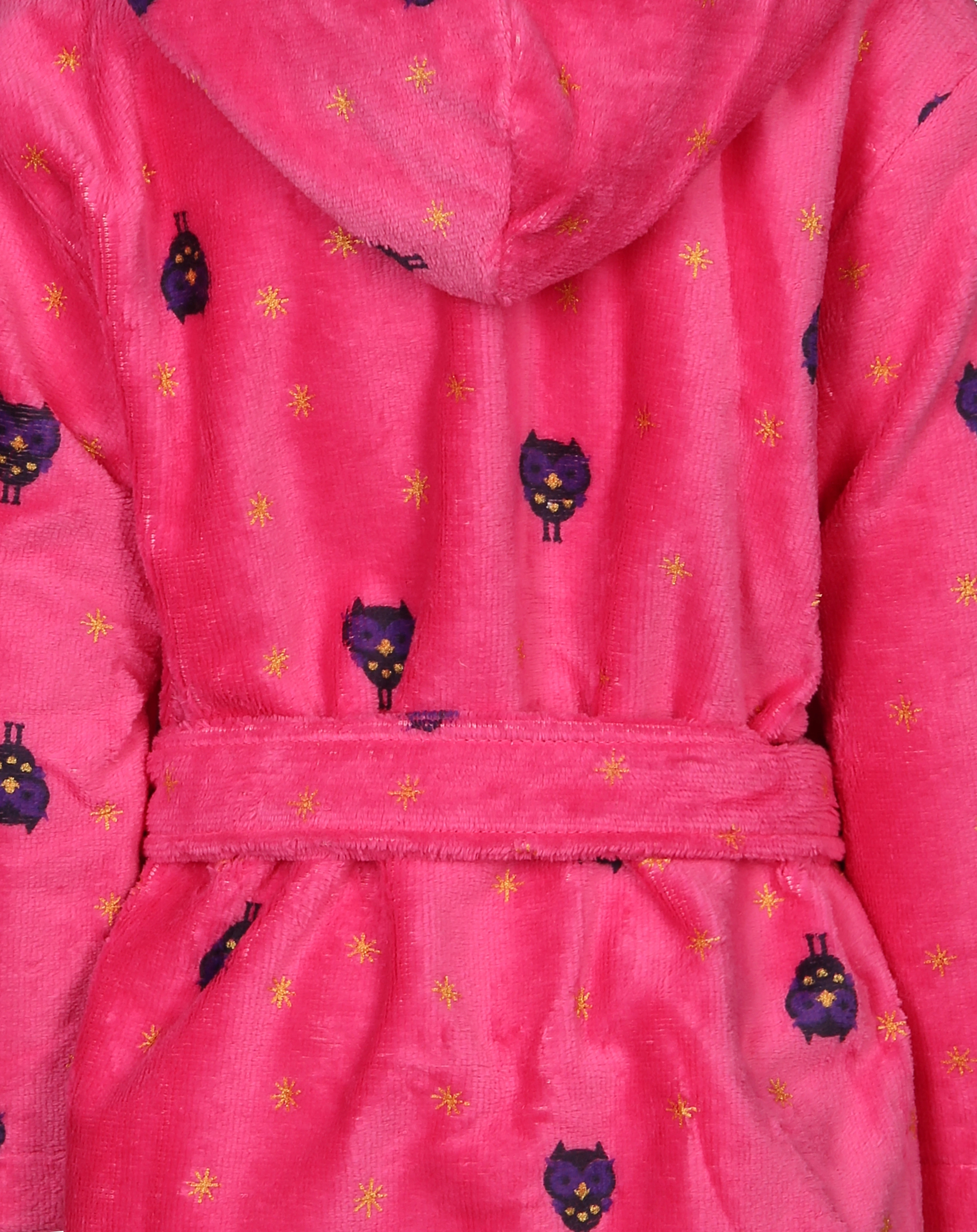 Frottee-Bademantel ZOE STERNE AOP in pink