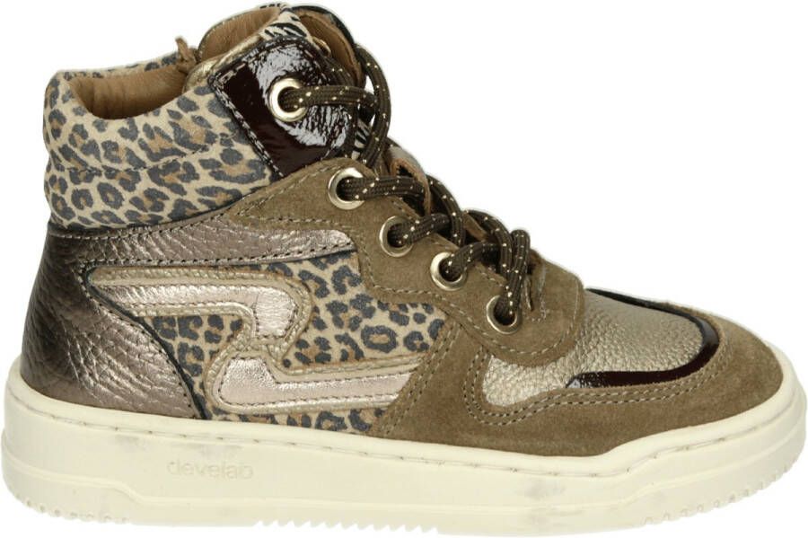 Develab 41926 MeisjesHalf-hoogKindersneakers Bruin