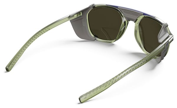 Lunettes Julbo Slack Cover - Spectron HD 4 Polarized - Vert Army Translucide Brillant/Gris