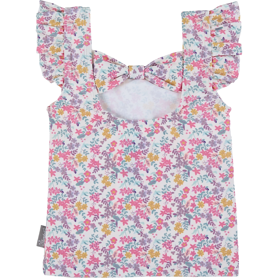 Sterntaler Kurzarm-Schwimmshirt Blümchen ecru