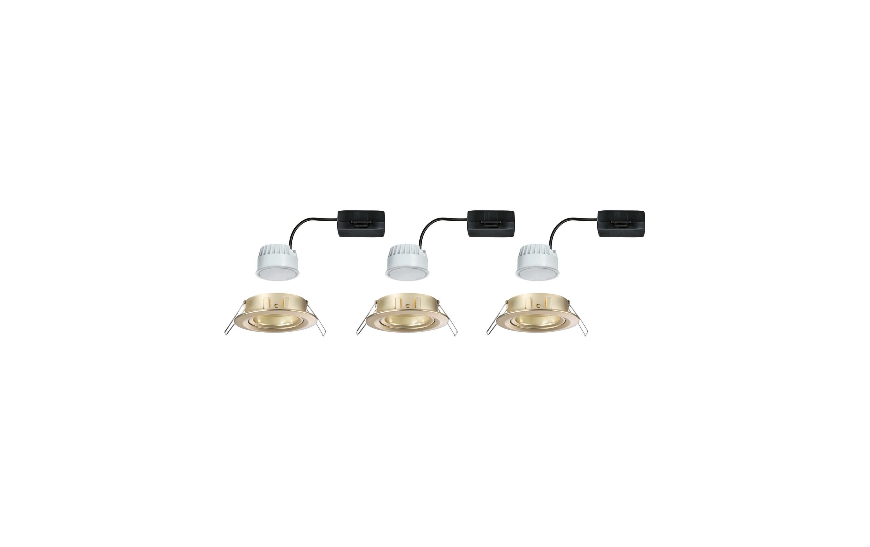 Einbauleuchte LED Nova Coin 3-Set GoldRunde Einbauleuchte
