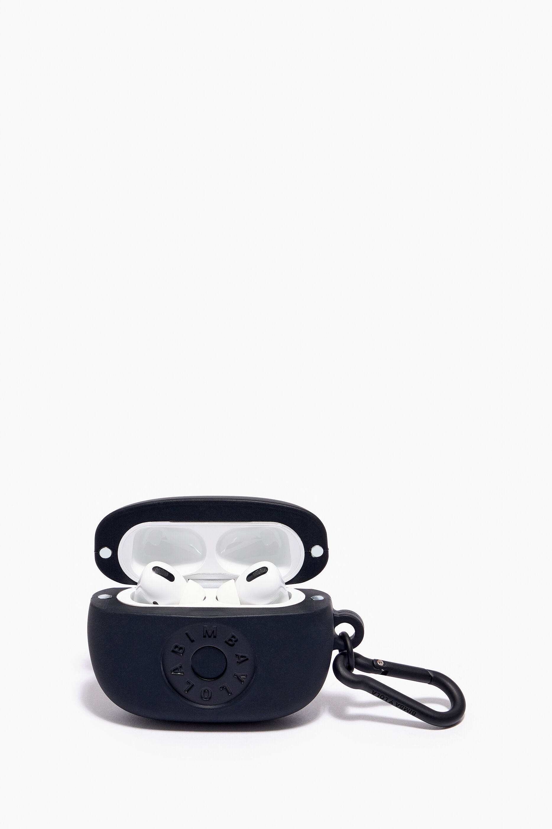 Capa de silicone para AirPods Pro com logotipo preto