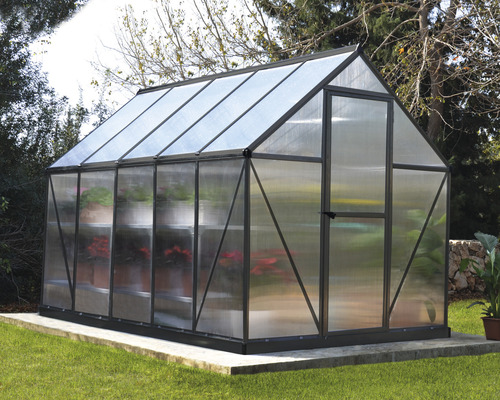 Palram Kas – Canopia Mythos 6x10 Dubbelwandige Polycarbonaat Panelen 4 mm 185 x 306 cm RAL 7012 Grijs