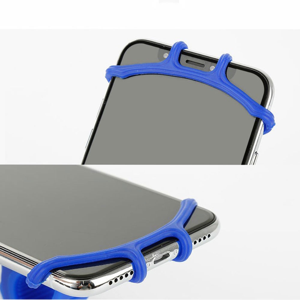 Universal Fahrrad Bike Velo Silikon Halterung 360° Drehbar Handy / Smartphone (4