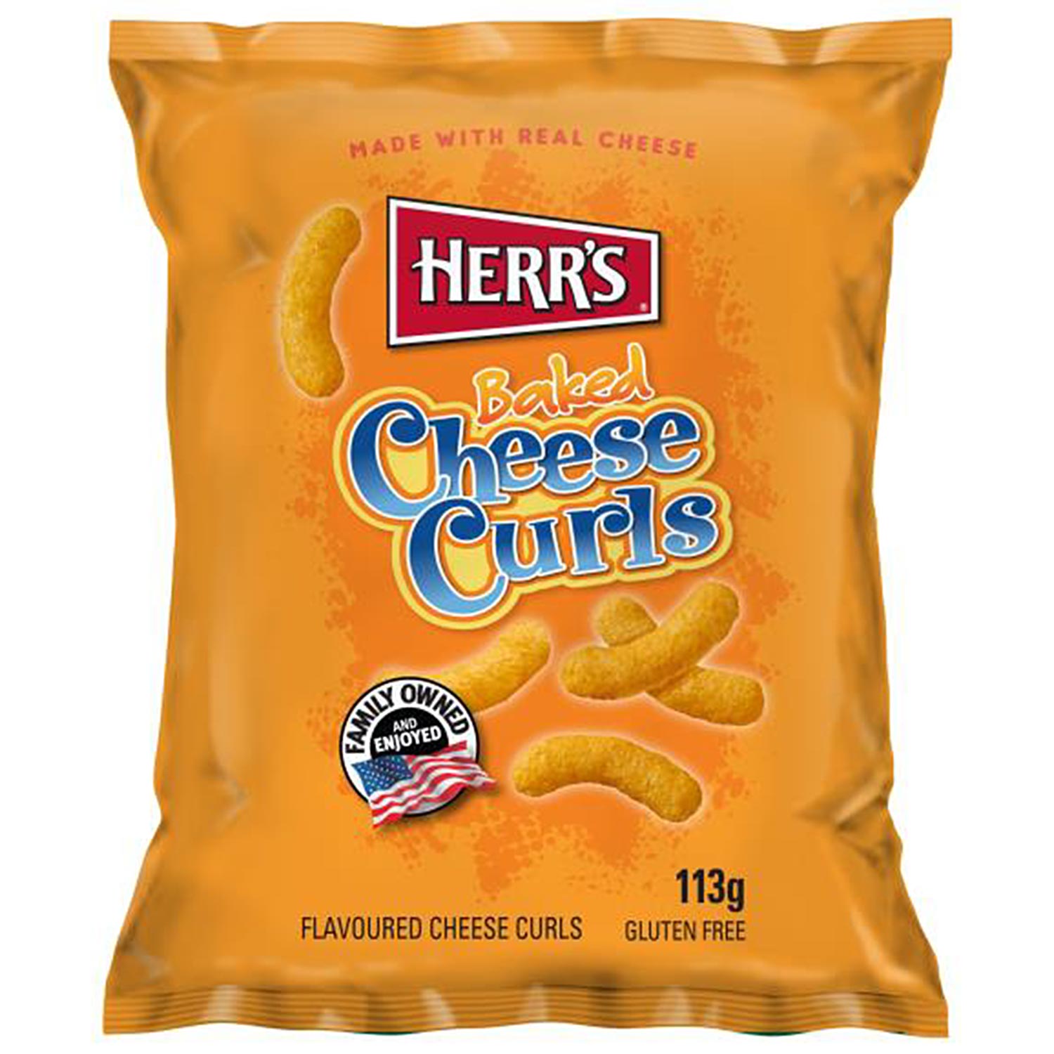 Herrs Baked Cheese Curls 113g MHD:5.1.25