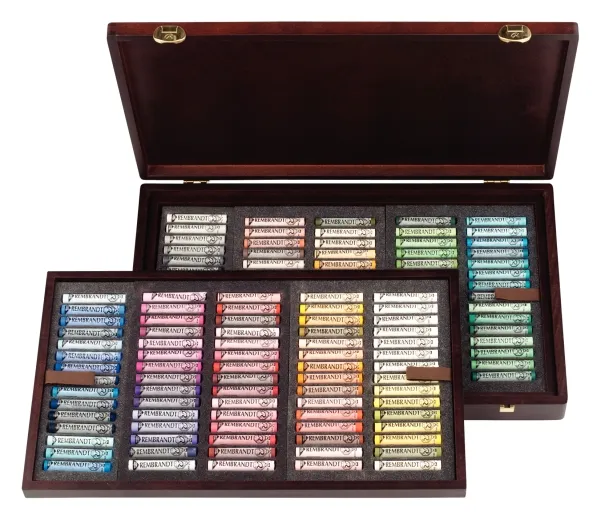 Rembrandt Soft pastel wooden box set General Selection Master | 150 whole pastels