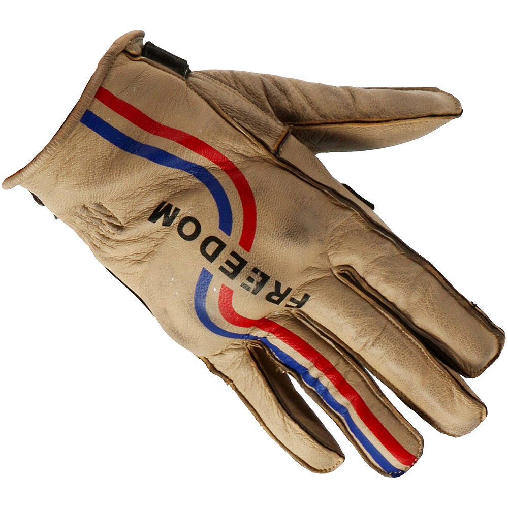 Helstons - Gants Freedom Beige / Bleu / Rouge