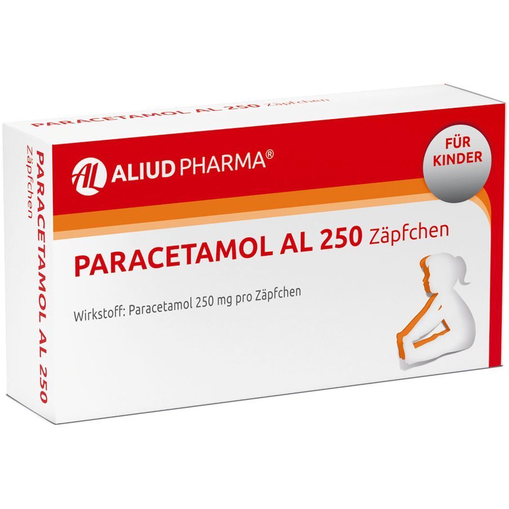 Paracetamol AL 250 Zäpfchen bei akuten Schmerzen und Fieber