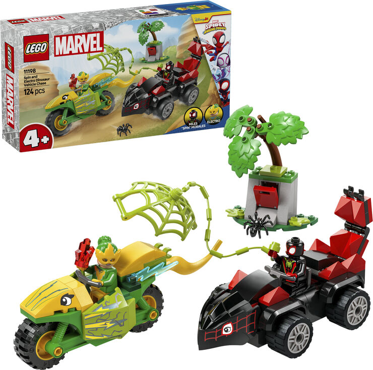 Lego Spin og Electros jagt i dinosaurkøretøjer 11198