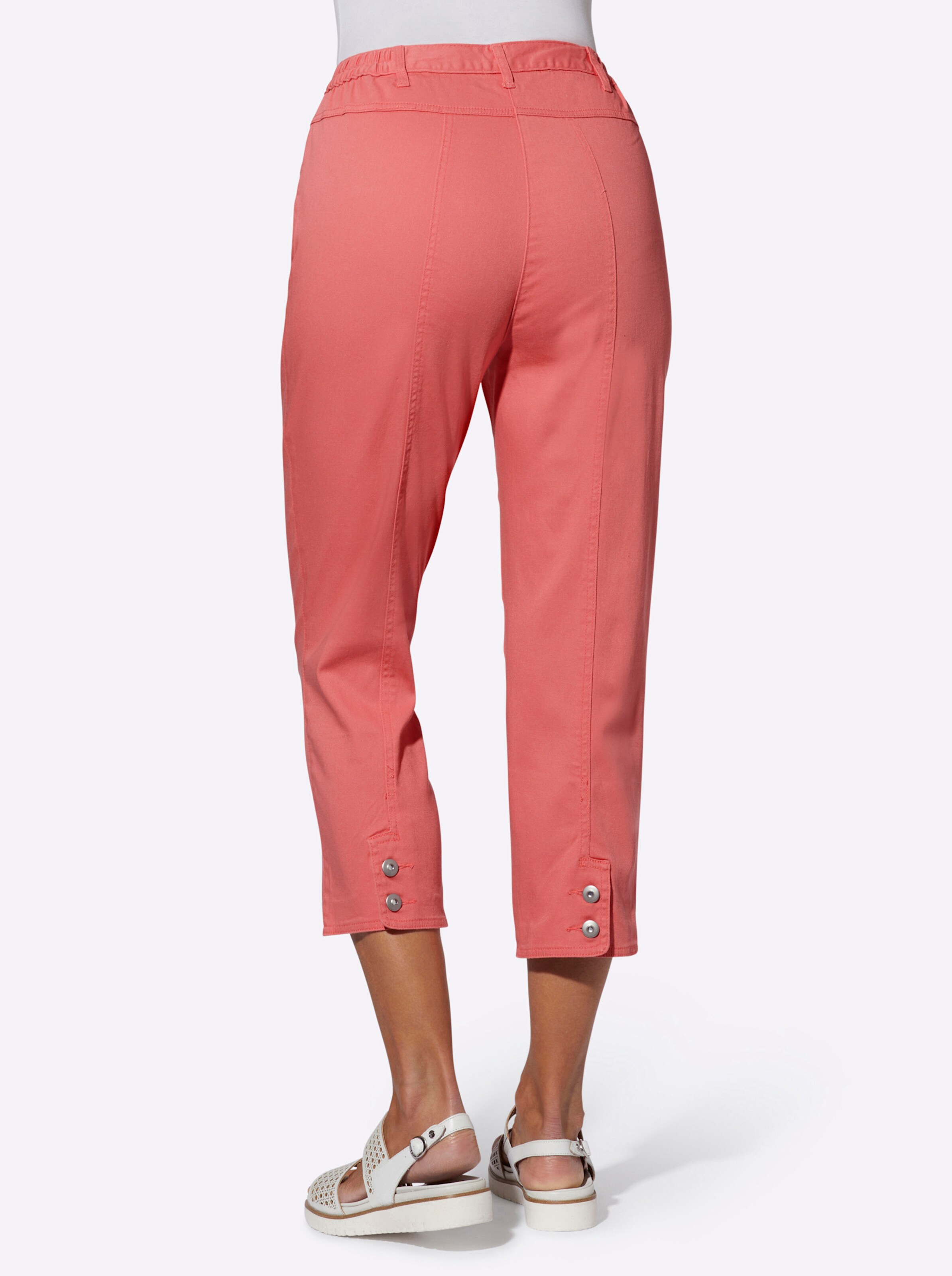 7/8-Jeans in korallenrot