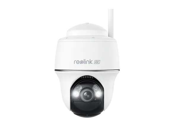 Reolink Argus Series B440 - Netværksovervågningskamera - panonering / hældningsvinkel - kanontårn - udendørs, indendørs - vandtæt - farve (Dag/nat) - 8 MP - 3840 x 2160 - 4K - audio - trådløs - WiFi - 2.4GHz radio, 5 GHz radio - H.265