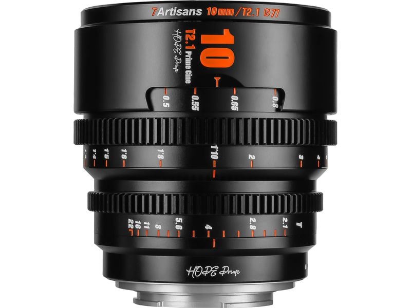7Artisans Festbrennweite 10mm T/2.1 – Canon RF Kompaktes, leichtes Objektiv für Kameras mit Super35-Sensoren