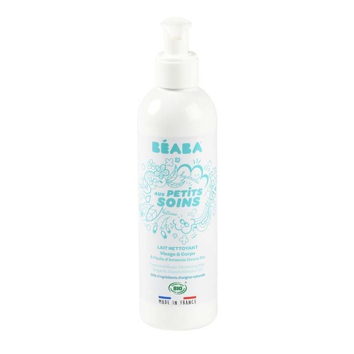 Lait nettoyant visage et corps à l'huile d'amande douce bio 250ml - BEABA