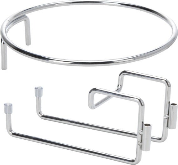 Excellent Houseware champagnekoeler rvs met houder 3-delige set