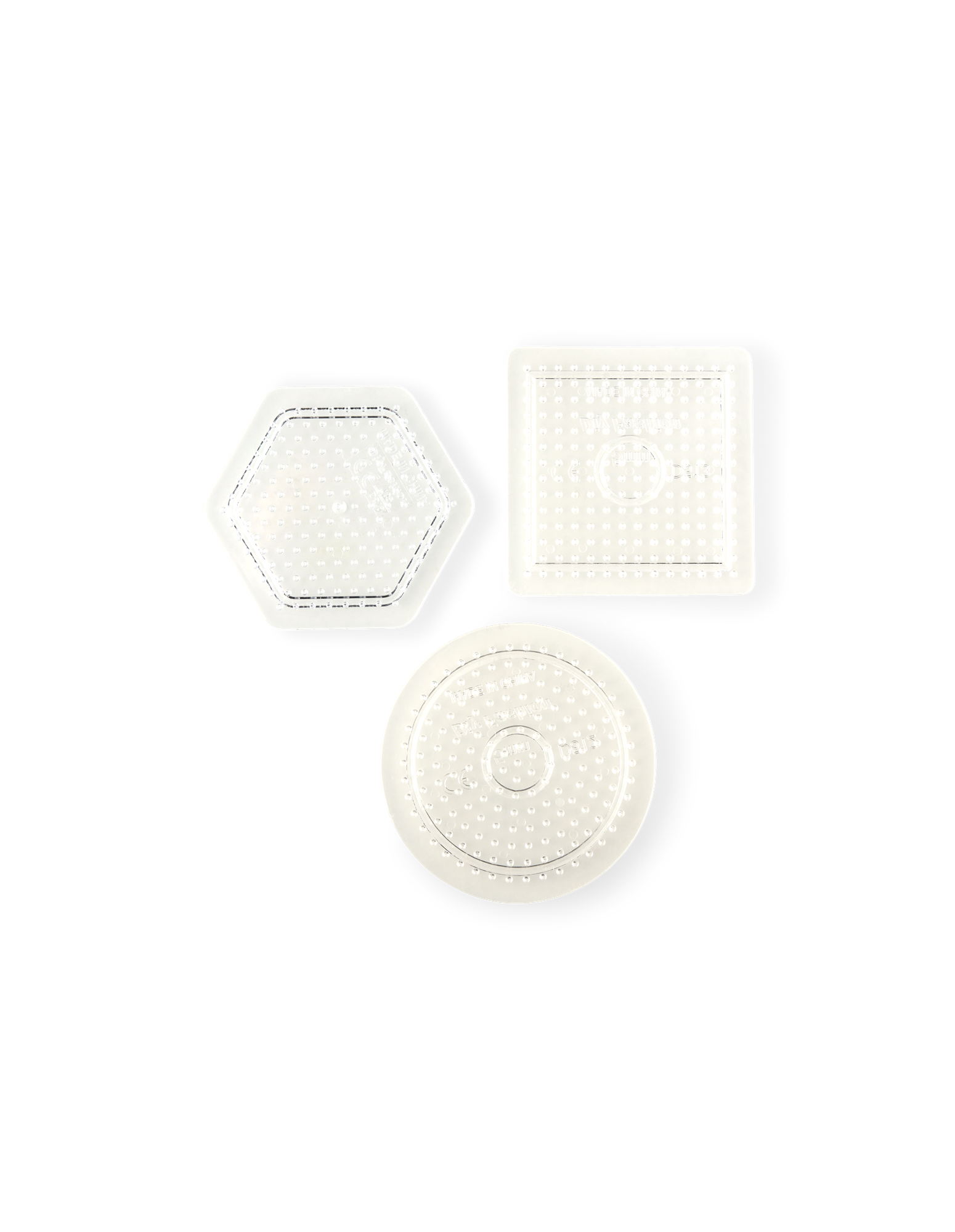 Perleplader | Plastik. 3 stk. | Clear